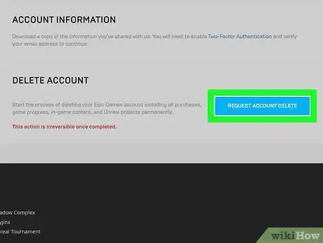 Image titled Delete an Epic Games Account Step 2