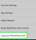 Log Out of WordPress