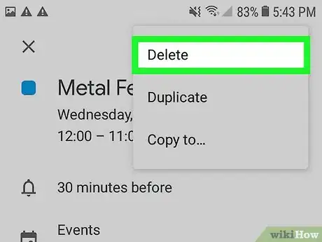 Image titled Remove an Event from Google Calendar on Android Step 4