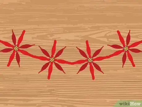 Image titled Make a Poinsettia Garland Step 9
