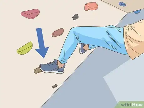 Image titled Rock Climb Overhangs on a Rock Wall Step 3