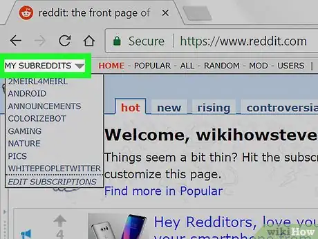 Image titled Save Reddit Comments on PC or Mac Step 2