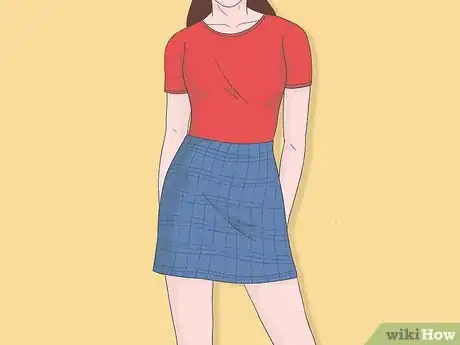 Image titled Wear a Plaid Skirt Step 1