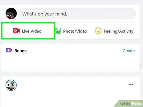 Image titled Go Live on New Facebook Step 3
