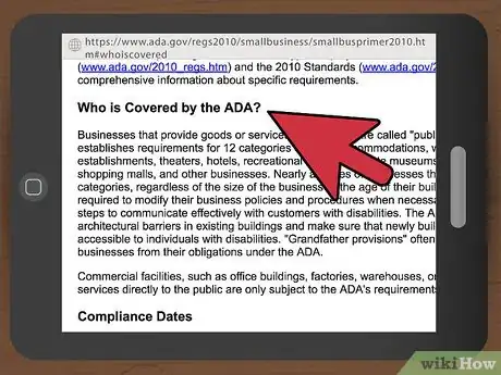 Image titled Ensure ADA Compliance at Your Place of Business Step 1