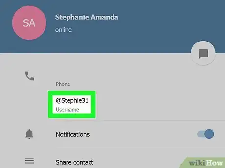 Image titled Know a Chat ID on Telegram on PC or Mac Step 8