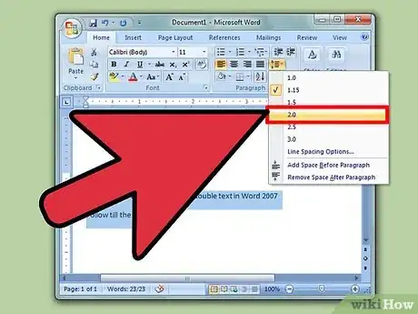 Image titled Double Space in Word 2007 Step 11