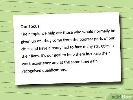 Image titled Write a Nonprofit History Statement Step 5