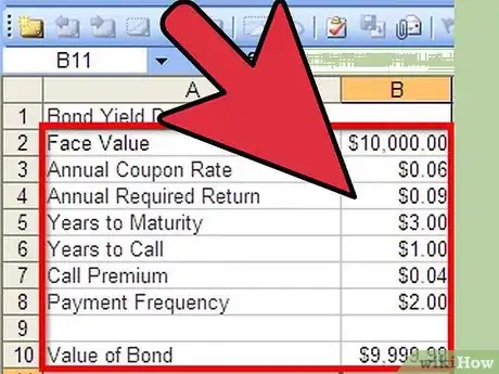 Image titled Calculate Bond Yield in Excel Step 6