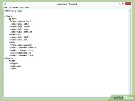 Image titled Set up Bpermissions for a Minecraft Bukkit Server Step 10Bullet1