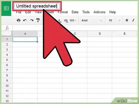 Image titled Use Google Spreadsheets Step 3