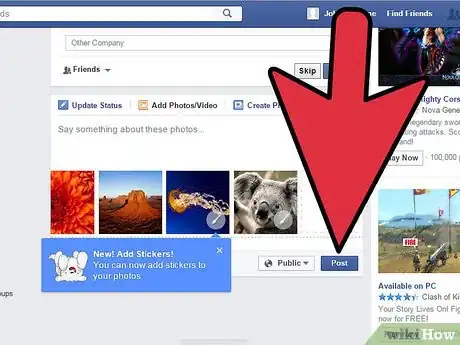 Image titled Post Multiple Photos on Facebook Step 8