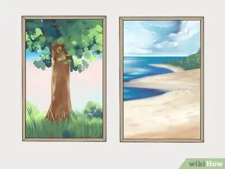 Image titled Decorate a Large Living Room Wall Step 1