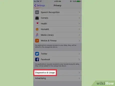 Image titled Stop Sending iPhone Diagnostic and Usage Data to Apple Step 3