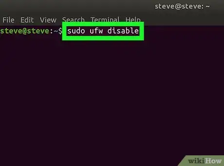 Image titled Disable the Firewall on Ubuntu on PC or Mac Step 2