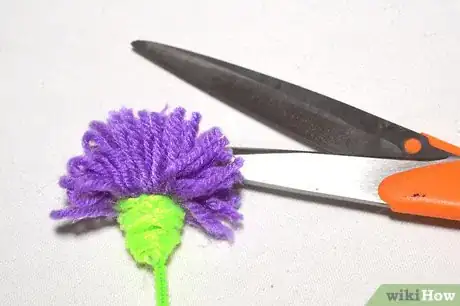 Image titled Make Yarn Tassel Flowers Step 12