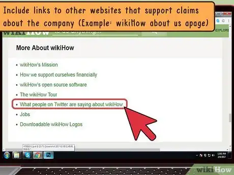 Image titled Write a Company Profile for a Website Step 13