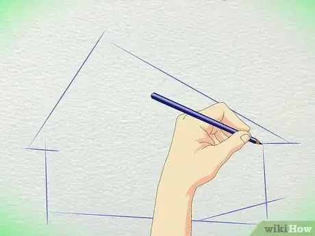 Image titled Draw a Cabin Step 1