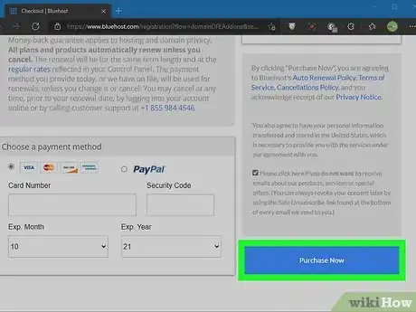 Image titled Get a Bluehost Domain Step 19