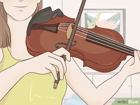 Image titled Keep a Bow Straight on a Violin Step 1