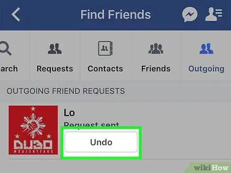 Image titled Cancel a Friend Request on Facebook Step 10