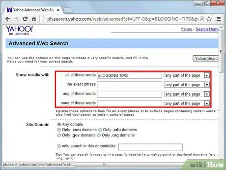 Image titled Use the Yahoo Search Engine Step 10