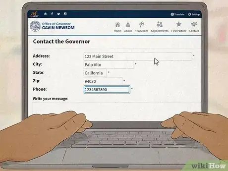 Image titled Contact California's Governor Step 6