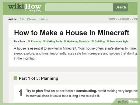 Image titled Find Building Ideas for Minecraft Step 1
