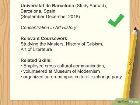 Image titled Put Study Abroad on a Resume Step 8
