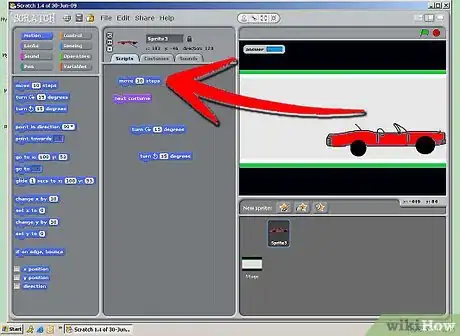 Image titled Create a Good Racing Game on Scratch Step 9