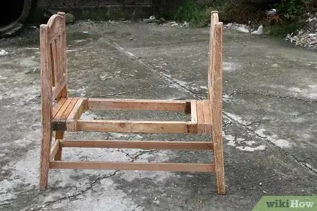 Image titled Make a French Bench from Two Chairs Step 10