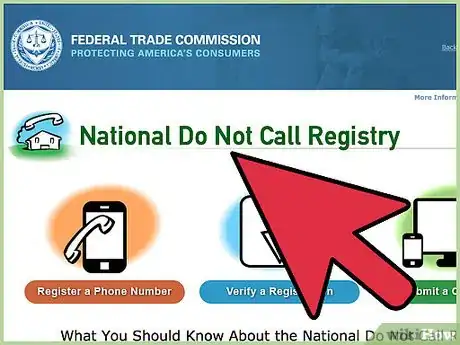 Image titled Register your Phone Number on the NoCall List Step 1