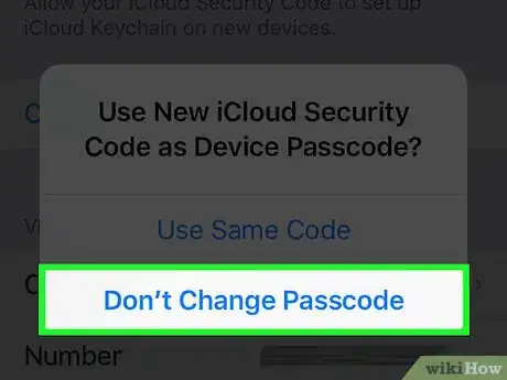 Image titled Change Your iCloud Keychain Security Code on an iPhone Step 10