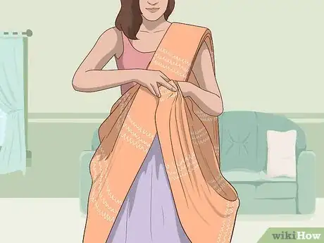 Image titled Wear a Saree in Lehenga Style Step 13