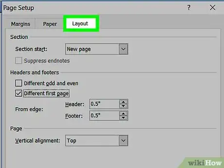 Image titled Remove the First Page Number in Word 2013 Step 4