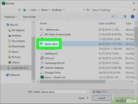 Image titled Insert an Object in Excel Step 7