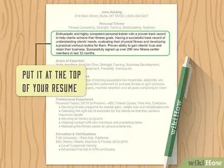Image titled Write a Resume Profile Step 9