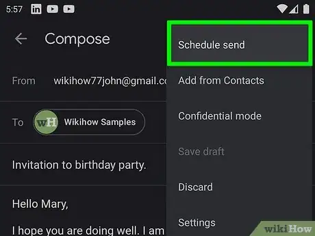 Image titled Send a Scheduled Email in Gmail Step 5