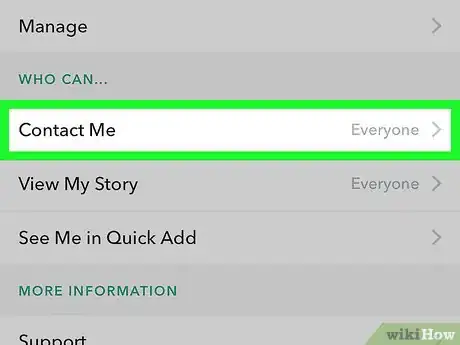 Image titled Allow Only Friends to Contact You in Snapchat Step 4