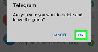 Leave a Telegram Group on Android