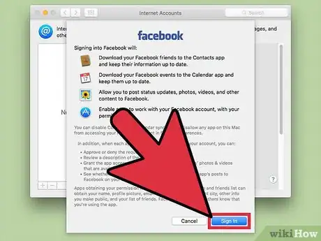 Image titled Add a Facebook Account to a Mac Step 7