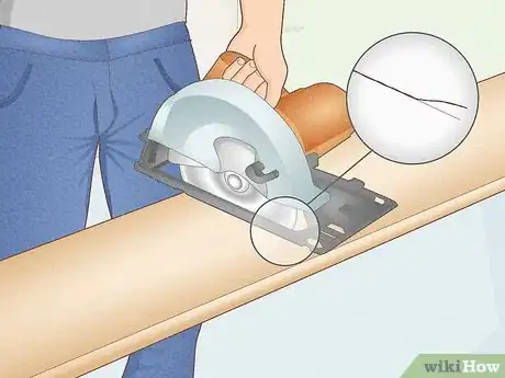 Image titled Handle Kickback in a Circular Saw Step 1