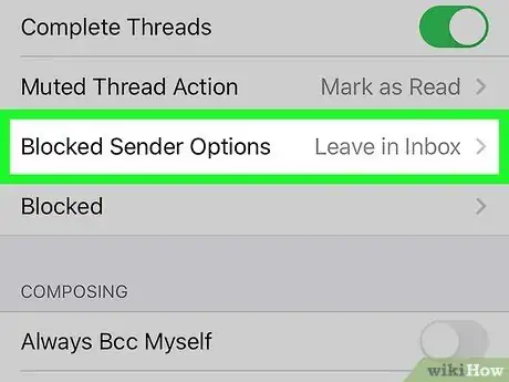 Image titled Block Senders in the Mail App on iPhone or iPad Step 9