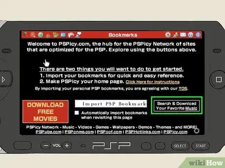 Image titled Download Music Directly from Your PSP's Web Browser Step 7