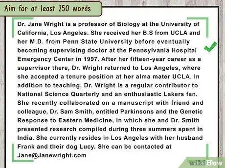 Image titled Write a Personal Bio Step 11