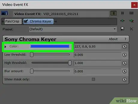 Image titled Use the Chroma Key_Green Screen on Sony Vegas Pro Step 4