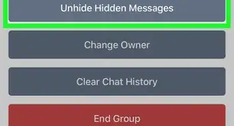 Unhide Messages on Groupme on iPhone or iPad