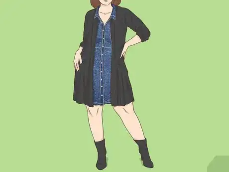 Image titled Style a Denim Dress for Fall Step 2