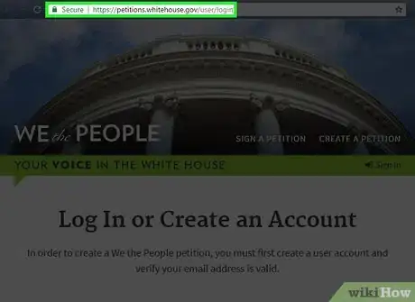 Image titled Start a Petition on the White House Website Step 2