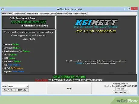 Image titled Install Minecraft Forge for 1.6.4 and Add Mods Step 1